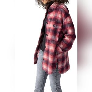 Sanctuary Town Jacket Woodland Plaid womens shacket Cabincore Chore